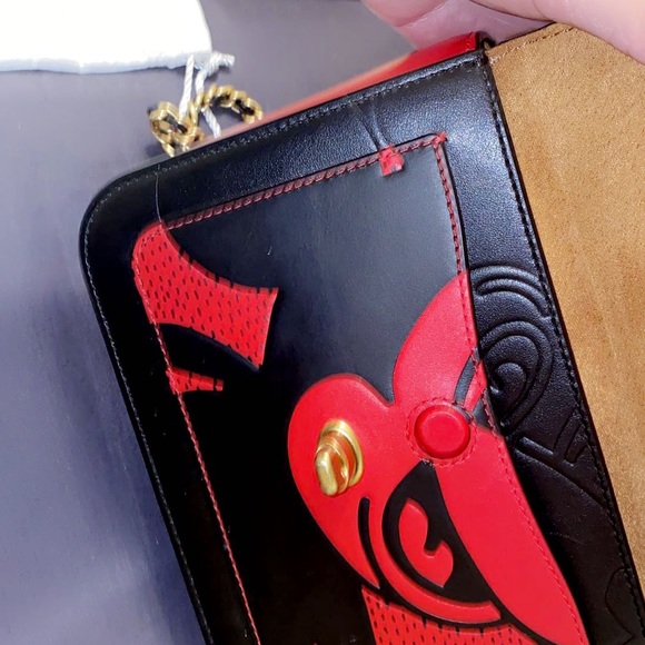 Mickey MouseKeith Haring brass/red shoulder bag - Picture 2 of 10
